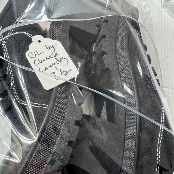 Vintage Y2K 90s Chunky Platform Lug Sole Black Canvas Shoes CL 8.5 Goth Bratz - Picture 12 of 12